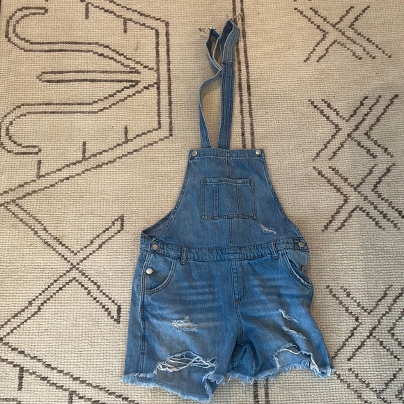 Ripe Maternity Jeans Maternity Overall Shorts Medium Poshmark